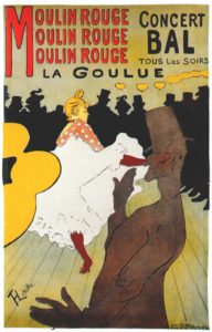 Moulin Rouge - La Goulue manifesto di Henri de Toulouse-Lautrec del 1891.