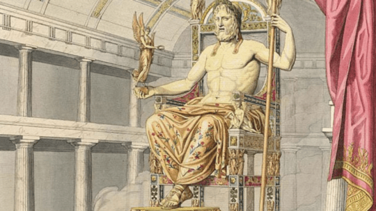 La statua di Zeus a Olimpia